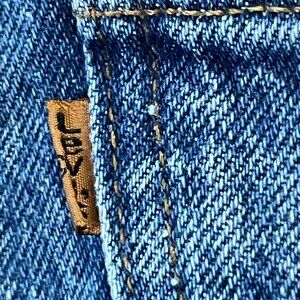 LEVI'S ORANGE TAB 505 REGULAR FIT STRAIGHT LEG BLUE JEANS  **FADING**  W29 L32